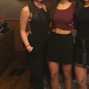 Lulu’s open back jumpsuit